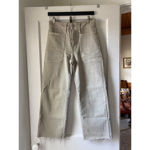 Just Black Denim High Rise Utility - Tan